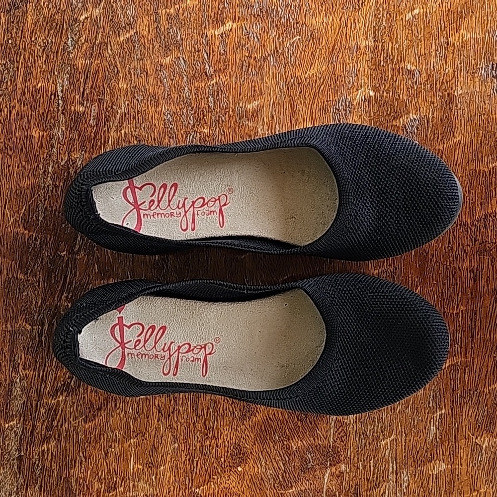 Jelly pop black shoes sz 6M